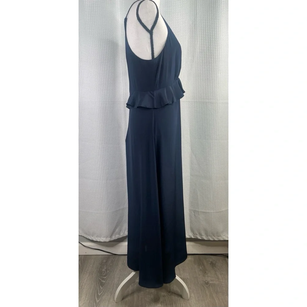 Zimmermann Flounce Picnic Dress 100% Silk Sleeveless Cocktail Events Navy Sz 2 - Picture 3 of 12